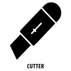 Cutter, cutting tool, scissors, blade, sharp, cut, precision, cutter icon, craft, DIY, tool, utility knife, paper cutting