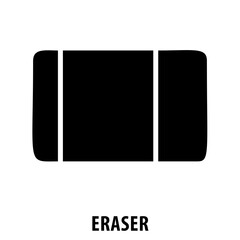 Eraser, delete, remove, erase, eraser icon, correction, clean, clear, edit, eliminate, wipe, erase symbol, erasing tool, rubber, undo