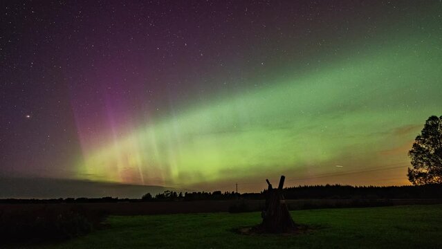 Beatiful Nordic Auroras Timelapse