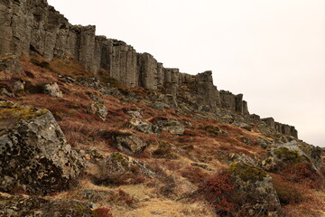 Gerðuberg  is a cliff of dolerite, a coarse-grained basalt rock, located on western peninsula...