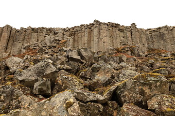 Gerðuberg  is a cliff of dolerite, a coarse-grained basalt rock, located on western peninsula Snæfellsnes of Iceland