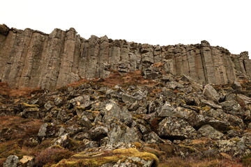 Gerðuberg  is a cliff of dolerite, a coarse-grained basalt rock, located on western peninsula...