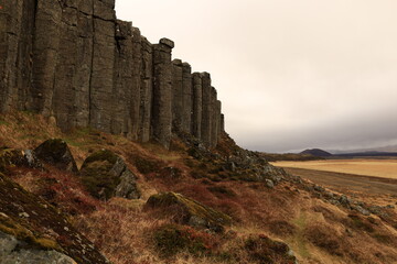 Gerðuberg  is a cliff of dolerite, a coarse-grained basalt rock, located on western peninsula...