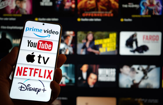 Streaming services like Netflix, Amazon Prime, Disney and Apple