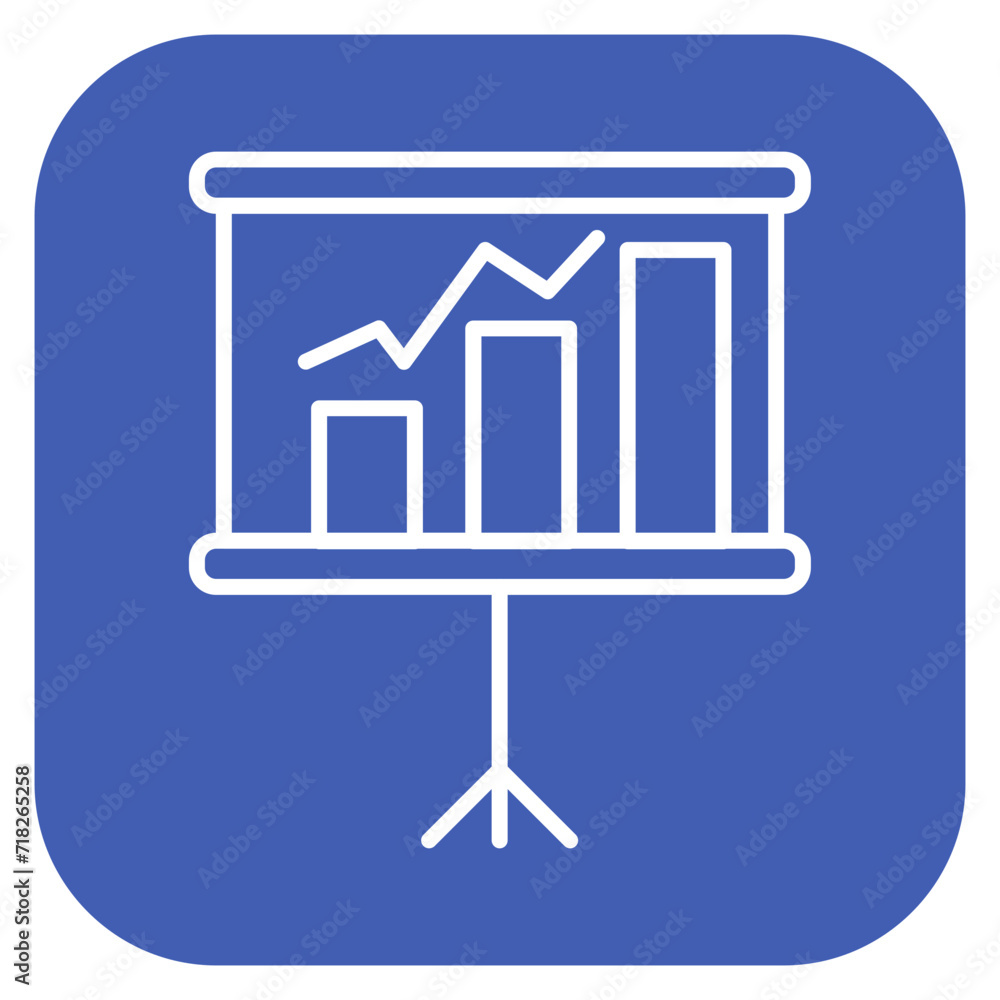 Wall mural presentation icon of project management iconset.