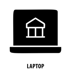 Laptop, computer, technology, laptop icon, portable computer, notebook, laptop symbol, computing, device, electronic, modern technology, laptop concept, work, business, communication