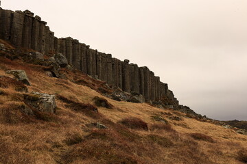 Gerðuberg  is a cliff of dolerite, a coarse-grained basalt rock, located on western peninsula...