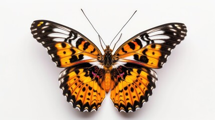 Majestic Monarch Butterfly Isolated on White