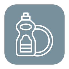 Clean Dishes Icon of House Cleaning iconset.