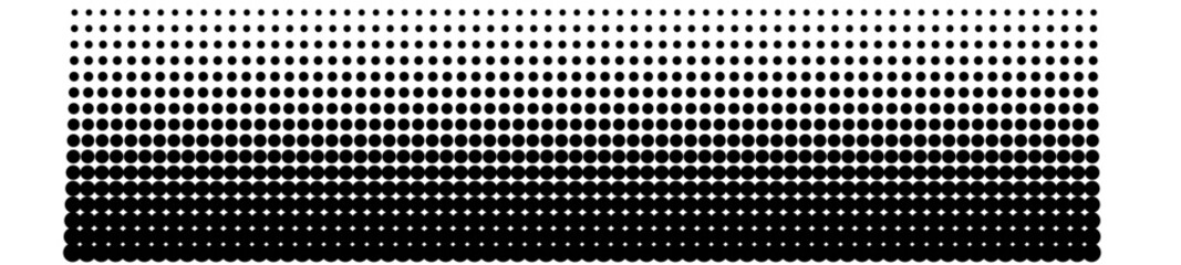 Dot background. Halftone texture, gradient dots pattern, half tone wallpaper with copyspace, spot fade vector illustration - obrazy, fototapety, plakaty