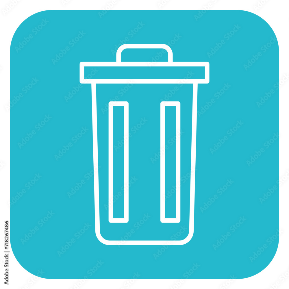 Sticker Trash Icon of Pollution iconset.