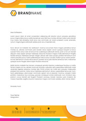 Modern identity letterhead template