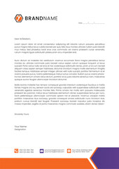 Modern  identity template company letterhead