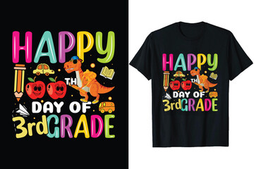 Happy 100th day of 3rd grade Kindergarten T shirt design