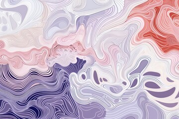Organic patterns, Coral reefs patterns, white and lavender, vector image