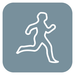 Fototapeta na wymiar Jogging Icon of Workout App iconset.
