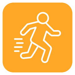 Fototapeta na wymiar Running Person Icon of Physical Fitness iconset.