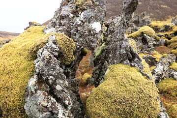 View on a volcano located on western peninsula Snæfellsnes of Iceland