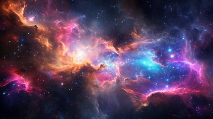 Naklejka premium Vibrant Expanse Filled With a Multitude of