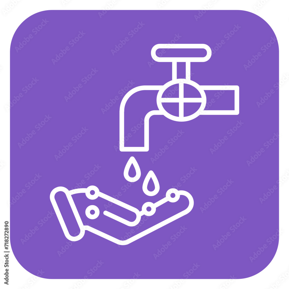 Wall mural Handwash Icon of Medicine iconset.