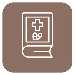 Obraz premium Medical Book Icon of Medicine iconset.