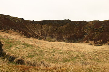 View on a volcano located on western peninsula Snæfellsnes of Iceland