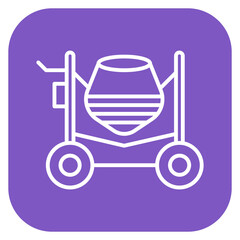 Concerete Mixer Icon of Construction Tools iconset.