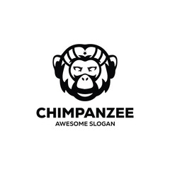  vector monkey simple mascot logo design illustration