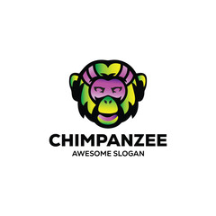  vector monkey simple mascot logo design illustration