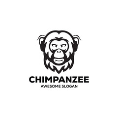  vector monkey simple mascot logo design illustration