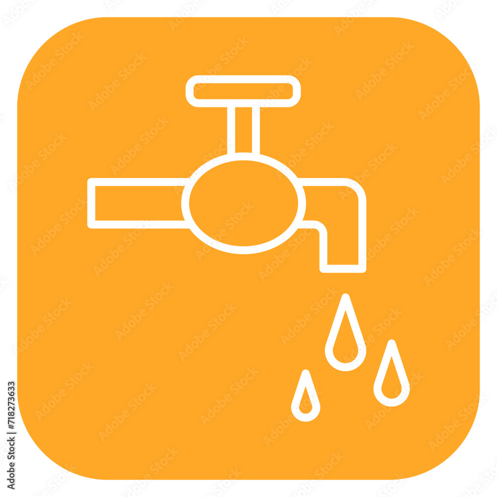 Wall mural faucet icon of construction tools iconset.