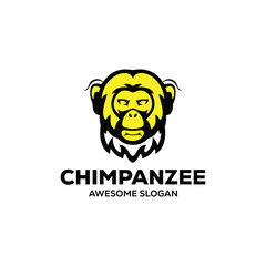  vector monkey simple mascot logo design illustration