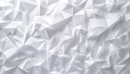 Abstract White-Colored Triangular Pattern Wall