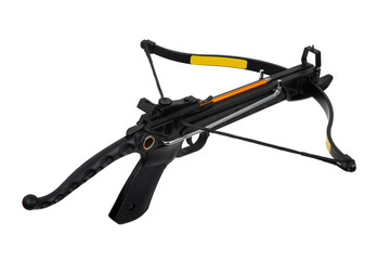 Modern crossbow isolate on a white back. Quiet weapon for hunting and sports.