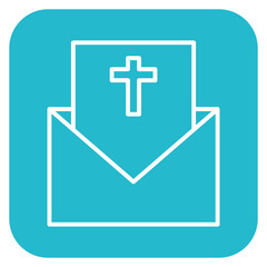 Obraz premium Death Announcement Icon of Funeral iconset.