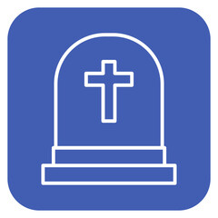 Obraz premium Grave Icon of Funeral iconset.