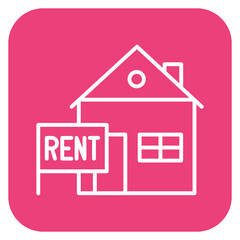 Rent House Icon of Real Estate iconset.