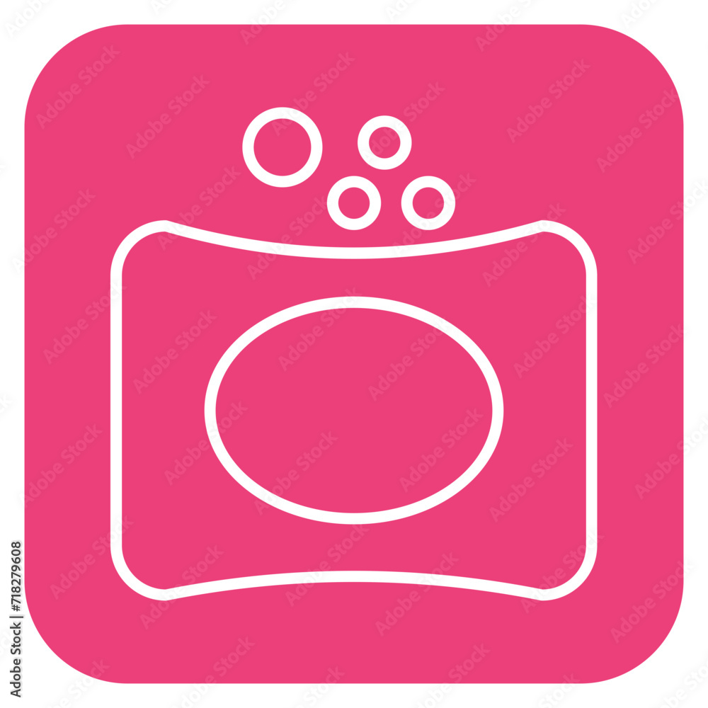 Poster soap icon of hygiene routine iconset.