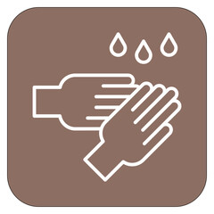 Washing Hands Icon of Hygiene Routine iconset.