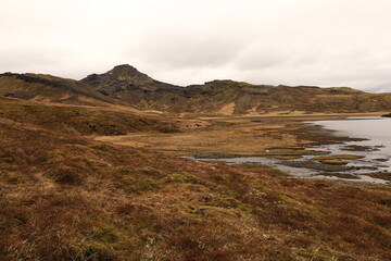 Fototapeta premium Selvallavatn is a volcanic lake located in the Snaefellsnes peninsula, Iceland