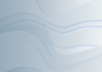 Obraz premium Grey Blue Simple Waves 