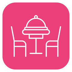 Dinner Table Icon of Party and Celebration iconset.