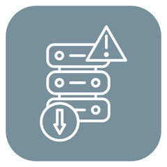 Server Down Icon of Cyber Security iconset.