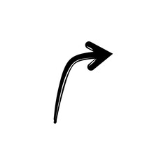 Doodle arrow sign