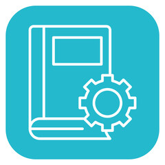 Book Settings Icon of Library iconset.