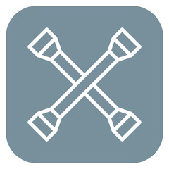 Cross Wrench Icon of Car Repair iconset.