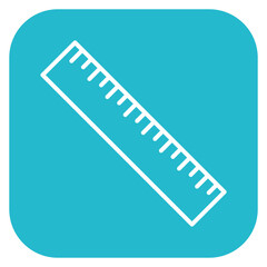 Fototapeta premium Ruler Icon of Office Stationery iconset.