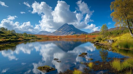 Serene Scottish Nature Landscape Generative AI
