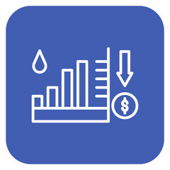 Oil Price Decrease Icon of Petrol Industry iconset.