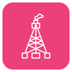 Fototapeta na wymiar Oil Tower Icon of Petrol Industry iconset.